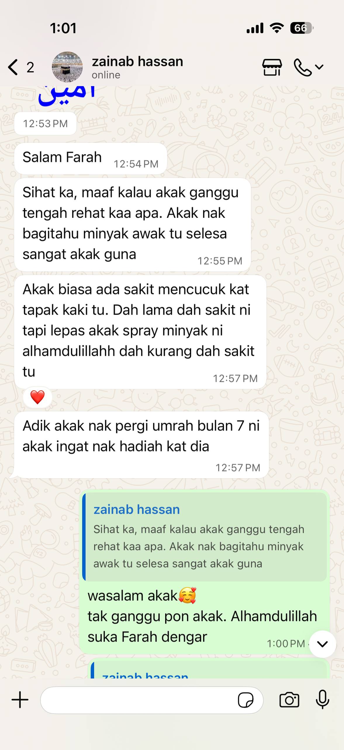 Testimoni Zainab