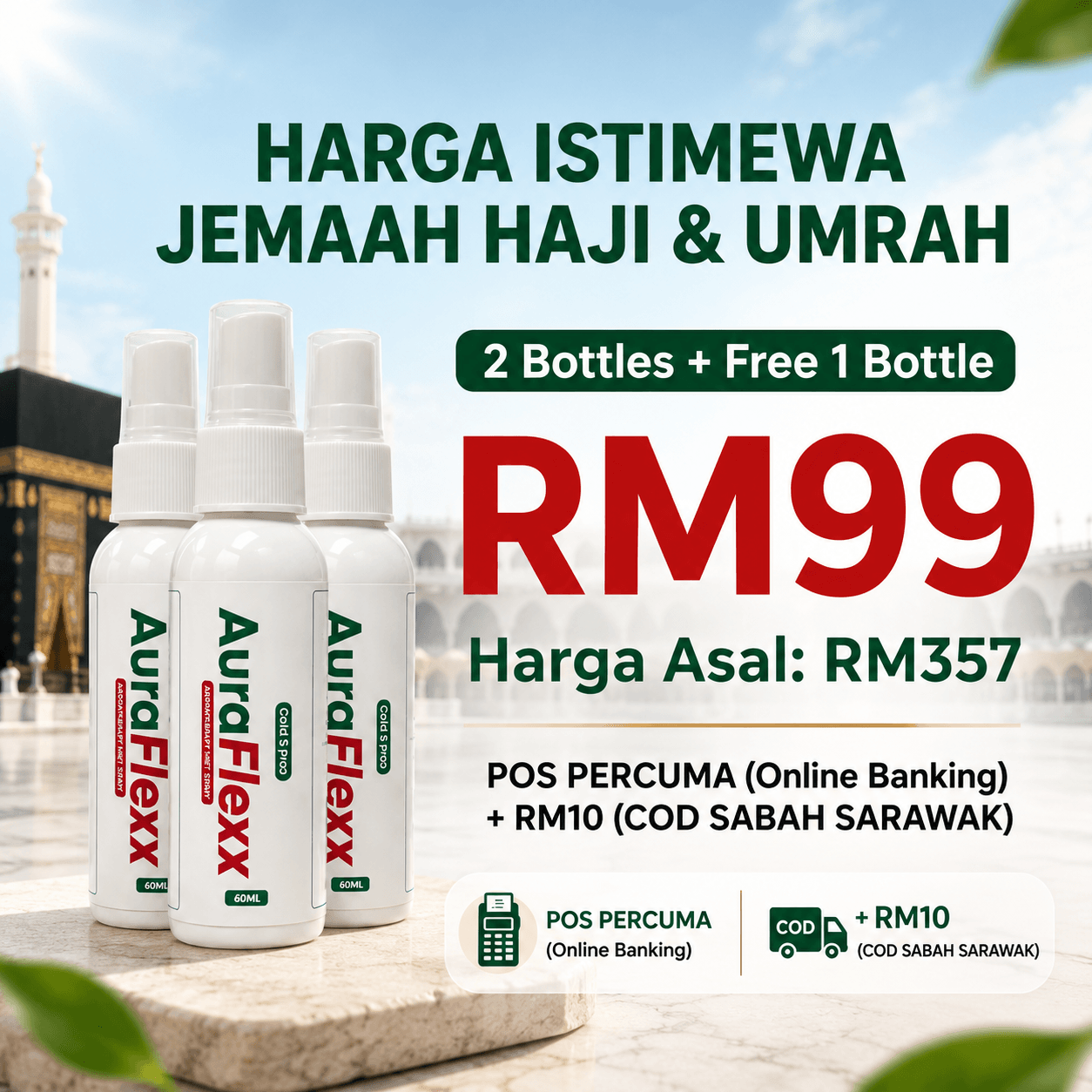 3 Botol AuraFlexx